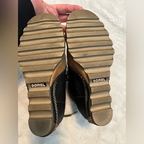 Sorel PDX Lexie Leather Wedge Boots Sz 8 - Picture 8 of 8